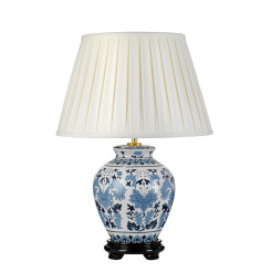 Lampa stołowa Linyi - 1 źródło światła - Niebieski, biały DL-LINYI-TL