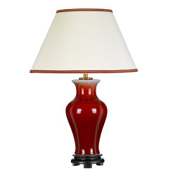 Lampa stołowa Majin - 1 źródło światła - Czerwony DL-MAJIN-TL-OXB