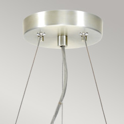 Lampa wisząca 35,6 cm Pearce - 3 źródła światła - Polerowany chrom DL-PEARCE14-3LT-IV-PC