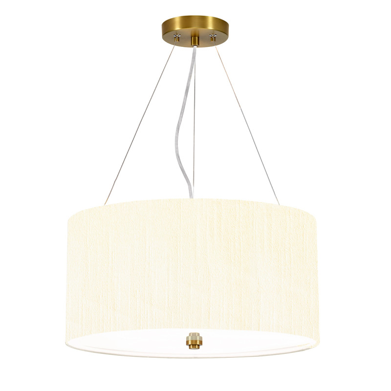 Lampa wisząca 45,7 cm Pearce - 3 źródła światła - Postarzany mosiądz DL-PEARCE18-3LT-IV-AB