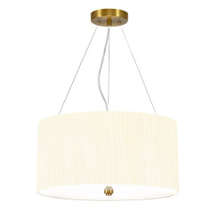 Lampa wisząca 45,7 cm Pearce - 3 źródła światła - Postarzany mosiądz DL-PEARCE18-3LT-IV-AB