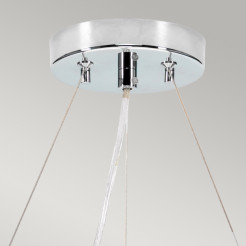 Lampa wisząca 45,7 cm Pearce - 3 źródła światła - Polerowany chrom DL-PEARCE18-3LT-IV-PC