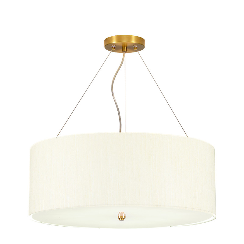 Lampa wisząca 55,9 cm Pearce - 5 źródeł światła - Postarzany mosiądz DL-PEARCE22-5LT-IV-AB