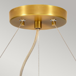 Lampa wisząca 55,9 cm Pearce - 5 źródeł światła - Postarzany mosiądz DL-PEARCE22-5LT-IV-AB