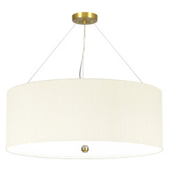 Lampa wisząca 66 cm Pearce - 5 źródeł światła - Postarzany mosiądz DL-PEARCE26-5LT-IV-AB