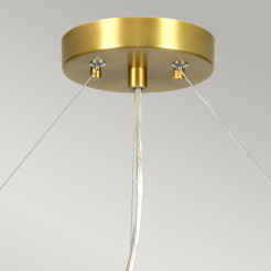Lampa wisząca 66 cm Pearce - 5 źródeł światła - Postarzany mosiądz DL-PEARCE26-5LT-IV-AB