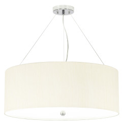 Lampa wisząca 66 cm Pearce - 5 źródeł światła - Polerowany chrom DL-PEARCE26-5LT-IV-PC