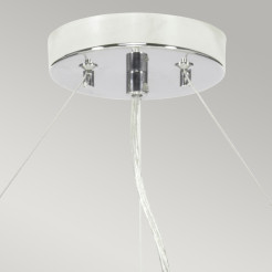 Lampa wisząca 66 cm Pearce - 5 źródeł światła - Polerowany chrom DL-PEARCE26-5LT-IV-PC