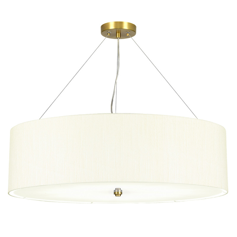 Lampa wisząca 76,2 cm Pearce - 7 źródeł światła - Postarzany mosiądz DL-PEARCE30-7LT-IV-AB