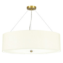 Lampa wisząca 76,2 cm Pearce - 7 źródeł światła - Postarzany mosiądz DL-PEARCE30-7LT-IV-AB