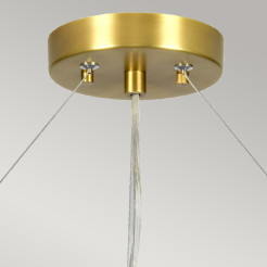 Lampa wisząca 76,2 cm Pearce - 7 źródeł światła - Postarzany mosiądz DL-PEARCE30-7LT-IV-AB