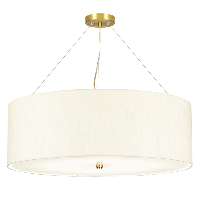 Lampa wisząca 86,4 cm Pearce - 7 źródeł światła - Postarzany mosiądz DL-PEARCE34-7LT-IV-AB
