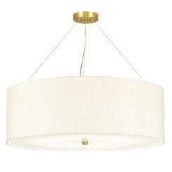 Lampa wisząca 86,4 cm Pearce - 7 źródeł światła - Postarzany mosiądz DL-PEARCE34-7LT-IV-AB
