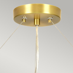 Lampa wisząca 86,4 cm Pearce - 7 źródeł światła - Postarzany mosiądz DL-PEARCE34-7LT-IV-AB