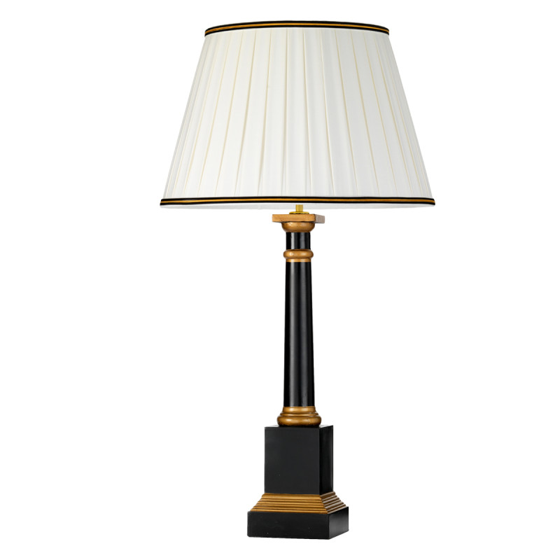 Lampa stołowa Peronne - 1 źródło światła - Czarny, złoty DL-PERONNE-TL