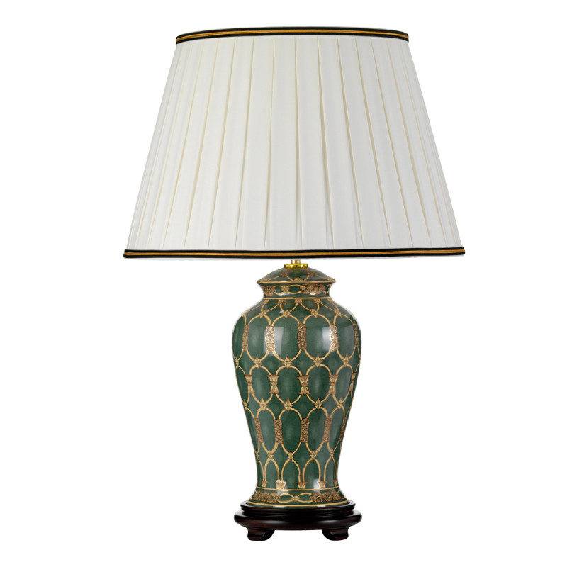 Lampa stołowa Sashi - 1 źródło światła - Zielony, złoty DL-SASHI-TL