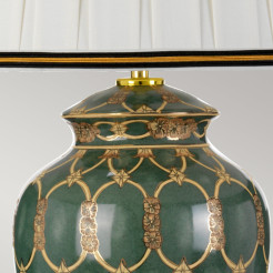 Lampa stołowa Sashi - 1 źródło światła - Zielony, złoty DL-SASHI-TL