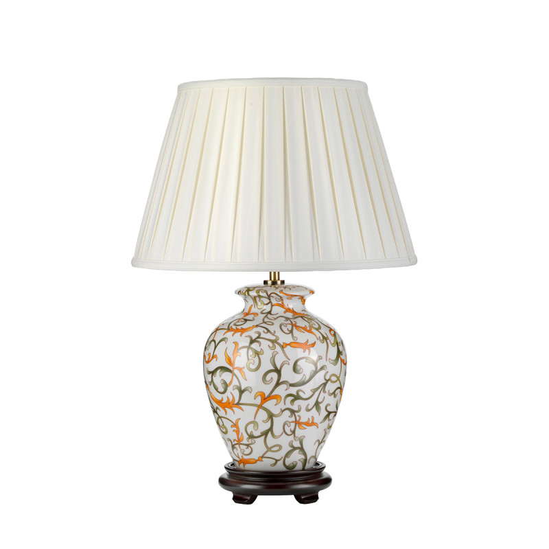Lampa stołowa Soling - 1 źródło światła - Kremowy, wielokolorowy DL-SOLING-TL