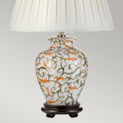 Lampa stołowa Soling - 1 źródło światła - Kremowy, wielokolorowy DL-SOLING-TL