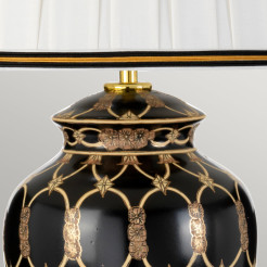 Lampa stołowa Taipei - 1 źródło światła - Czarny, złoty DL-TAIPEI-TL