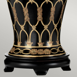 Lampa stołowa Taipei - 1 źródło światła - Czarny, złoty DL-TAIPEI-TL