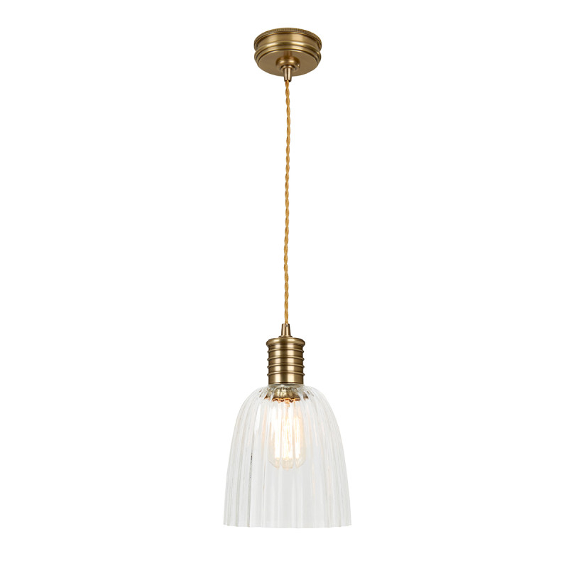 Lampa wisząca Douille - 1 źródło światła - Postarzany mosiądz DOUILLE-P-AB