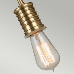 Lampa wisząca Douille - 1 źródło światła - Postarzany mosiądz DOUILLE-P-AB