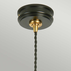 Lampa wisząca Douille - 1 źródło światła - Czarny, polerowany mosiądz DOUILLE-P-BPB