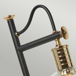 Lampa stołowa Douille - 1 źródło światła - Czarny, polerowany mosiądz DOUILLE-TL-BPB