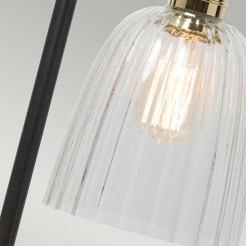 Lampa stołowa Douille - 1 źródło światła - Czarny, polerowany mosiądz DOUILLE-TL-BPB