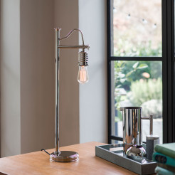 Lampa stołowa Douille - 1 źródło światła - Polerowany nikiel DOUILLE-TL-PN