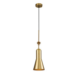 Średnia lampa wisząca Etoile - 1 źródło światła - Postarzany mosiądz, złoty ETOILE-P-M-AB