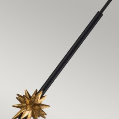 Mała lampa wisząca Etoile - 1 źródło światła - Matowa czerń, złoty ETOILE-P-S-MB