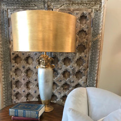 Lampa stołowa Bienville - 1 źródło światła - Srebrny, złoty, brązowy FB-BIENVILLE-TL
