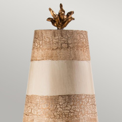 Lampa stołowa Birdland - 1 źródło światła - Kremowy, złoty FB-BIRDLAND-TL