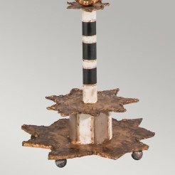 Lampa stołowa Birdland - 1 źródło światła - Kremowy, złoty FB-BIRDLAND-TL