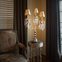 Lampa stołowa Birdland - 3 źródła światła - Kremowy, złoty FB-BIRDLAND-TL3