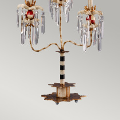 Lampa stołowa Birdland - 3 źródła światła - Kremowy, złoty FB-BIRDLAND-TL3