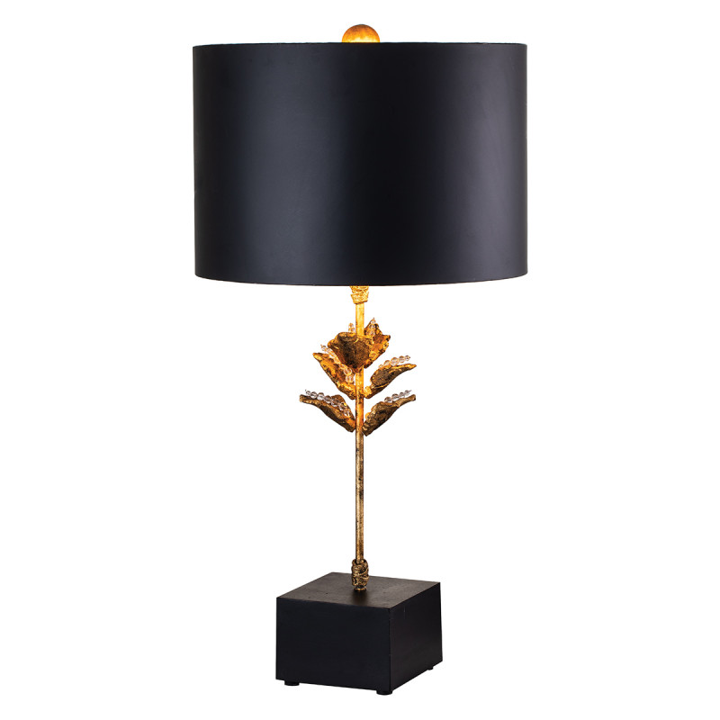 Lampa stołowa Camilia - 1 źródło światła - Antyczne złoto, czarny FB-CAMILIA-TL
