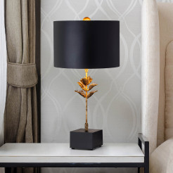 Lampa stołowa Camilia - 1 źródło światła - Antyczne złoto, czarny FB-CAMILIA-TL