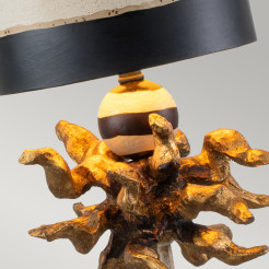 Lampa stołowa Dominique - 1 źródło światła - Złoty, czarny, kremowy FB-DOMINIQUE-TL