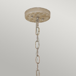 Lampa wisząca Flambeau - 2 źródła światła - Czarny, kremowy, złoty FB-FLAMBEAU-P