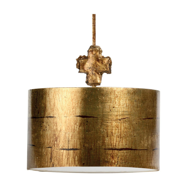 Duża lampa wisząca Fragment - 1 źródło światła - Postarzane złoto FB-FRAGMENT-G-PL