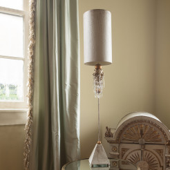 Lampa stołowa Madison - 1 źródło światła - Beżowa patyna, złoty FB-MADISON-TL