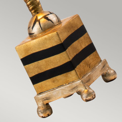 Lampa stołowa Noma Luxe - 1 źródło światła - Złoty, czarny, srebrny FB-NOMA-LUXE-TL