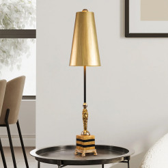 Lampa stołowa Noma Luxe - 1 źródło światła - Złoty, czarny, srebrny FB-NOMA-LUXE-TL