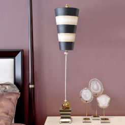 Lampa stołowa Peony - 1 źródło światła - Taupe, czarny FB-PEONY-TL