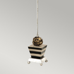 Lampa stołowa Peony - 1 źródło światła - Taupe, czarny FB-PEONY-TL