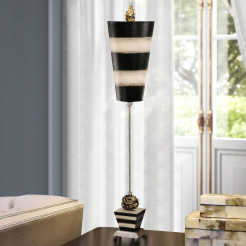 Lampa stołowa Peony - 1 źródło światła - Taupe, czarny FB-PEONY-TL