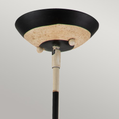 Lampa wisząca South Beach - 1 źródło światła - Czarny, beżowy, złoty FB-SOUTHBEACH-P